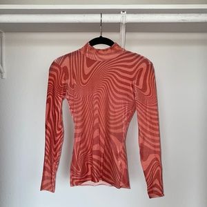 Marine Serre velvet zebra top